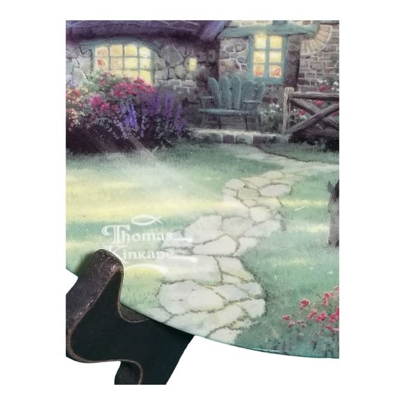 Vintage 2001 Thomas Kinkade A Perfect Summer Day 9" Collector Plate Maud Borup - Picture 3 of 5